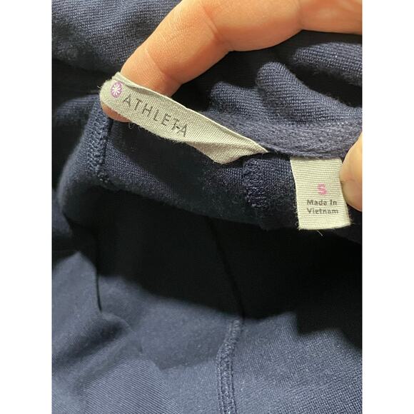 Athleta Cassidy Ponte Knit Dress Long Sleeve Stretch Womens Sz Small Blue 868990 - Picture 12 of 13